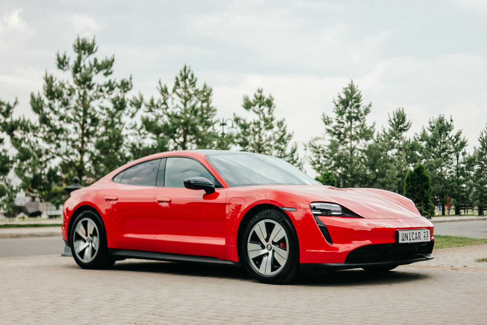 a red sports car